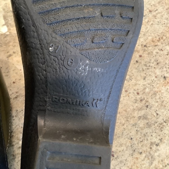 ROMIKA‎ Women Mule Heel Shoes Green Leather Size 37 [US 6/6.5] - Picture 7 of 9